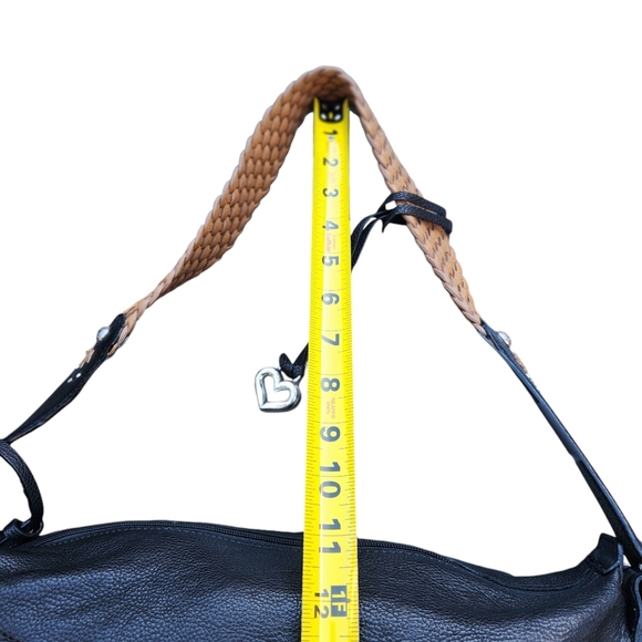 Brighton #D476721 Stylish Black and Tan Embroidered Handbag - Picture 4 of 8